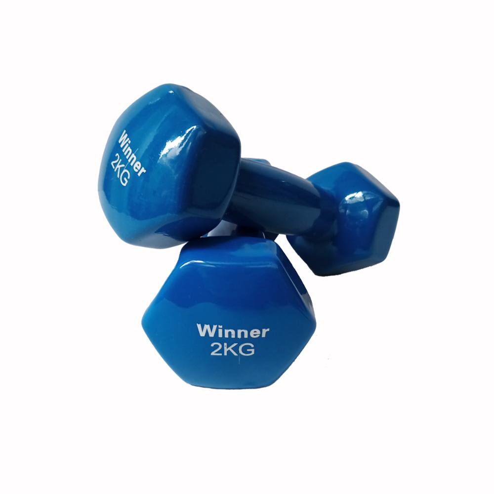 Mancuernas 2 kg Winner Pack x 2 Unidades Color Azul